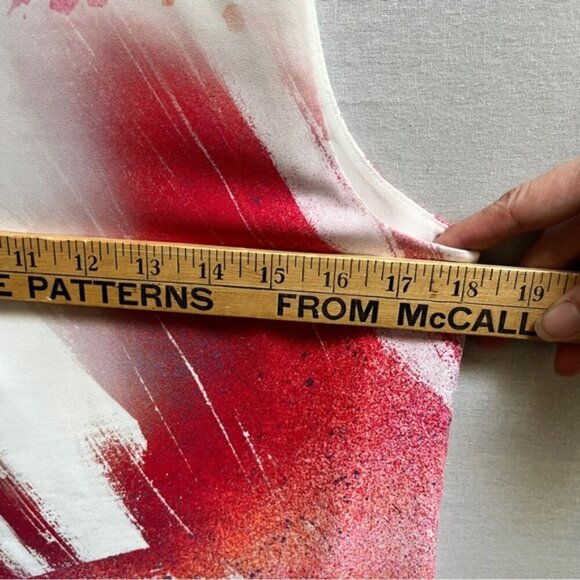 Babaton Aritzia Hopkins Paint Brush Effect Sleeveless Blouse Sz S - Picture 10 of 10